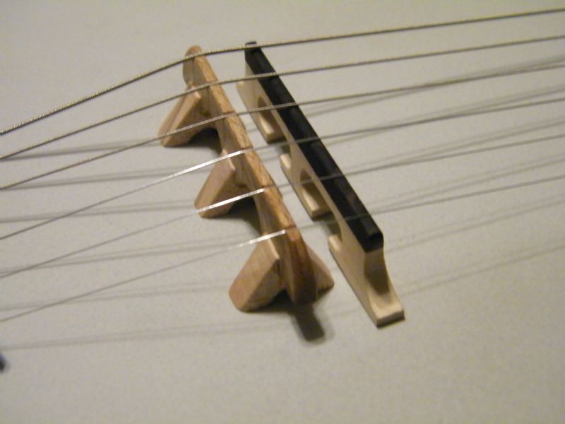 six string banjo bridge