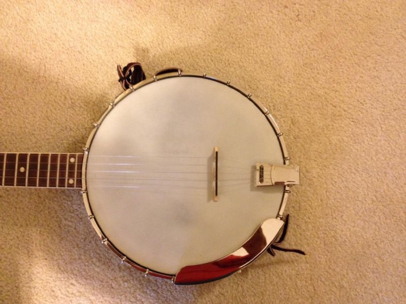 epiphone long neck banjo