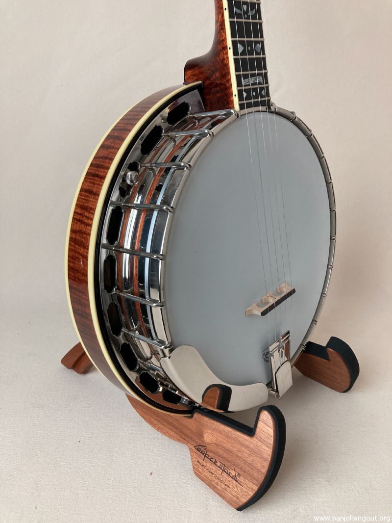 1989 Flatiron Curly Maple Sweetgrass Banjo - SOLD - Used Banjo For Sale ...