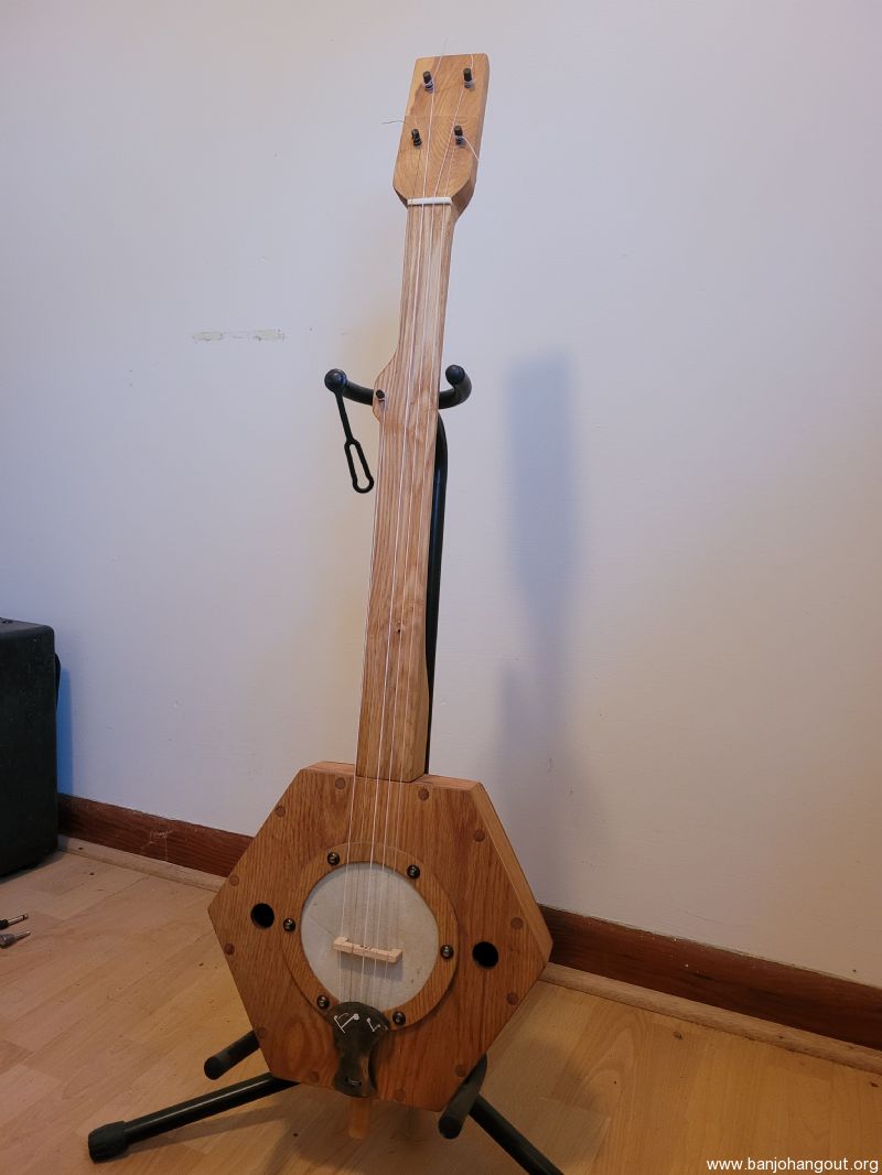 Handmade hexagonal mountain banjo - Used Banjo For Sale at BanjoBuyer.com