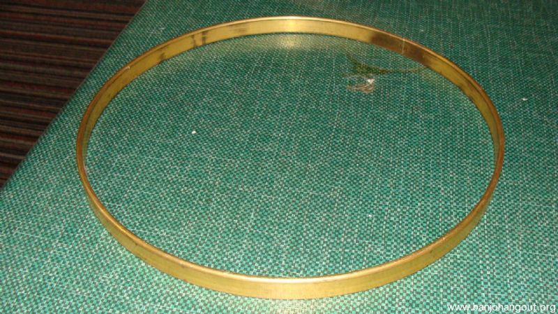 Flat Bar Rolled Brass Tone Ring