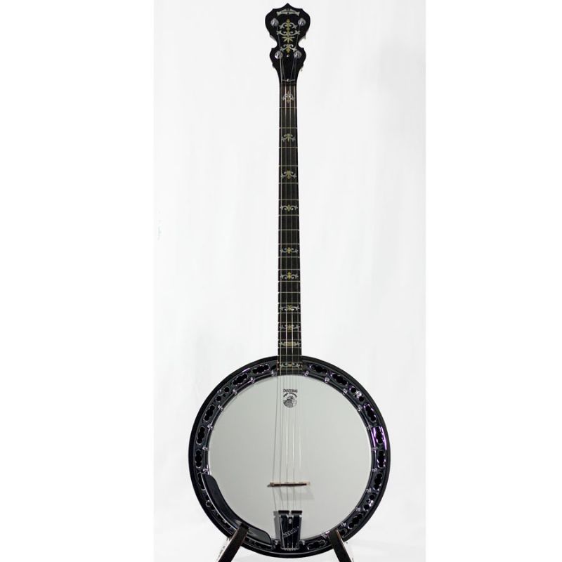 Deering Deluxe Plectrum Banjo Upgraded 4-String Banjo with Hardshell ...