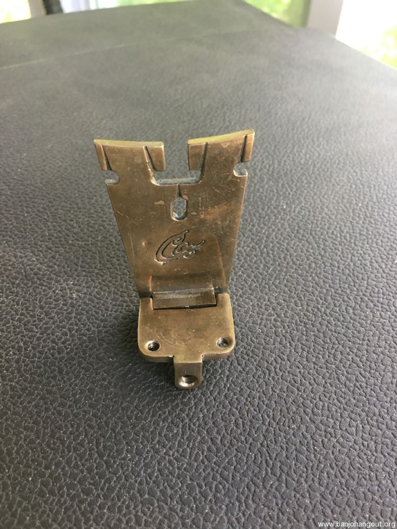 SOLD: Cox Banjo Tailpiece Gold - Banjo Hangout