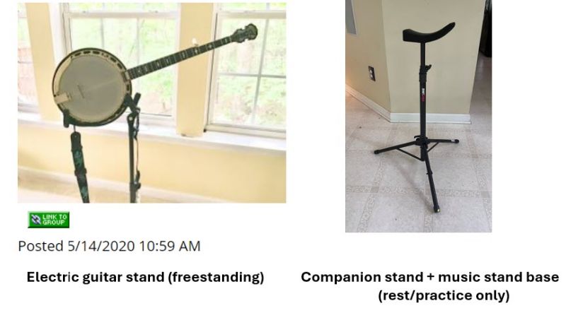 Walkup performance banjo stand/support solutions (revisited ...